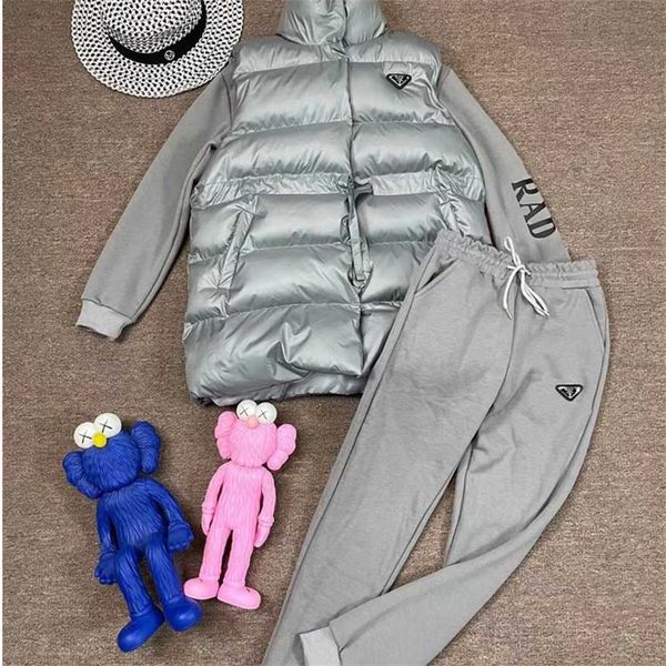30% off winter leisure sports women's sweater hooded down cotton coat three piece set large european fashion trend, White
30% off winter leisure sports women's sweater hooded down cotton coat three piece set large european fashion trend, White