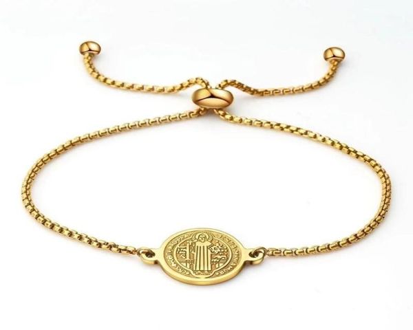 charm bracelets 100 stainless steel san benito bracelet for women goldsilver color metal saint benedict cross medal adjustable c8493550, Golden;silver
charm bracelets 100 stainless steel san benito bracelet for women goldsilver color metal saint benedict cross medal adjustable c8493550, Golden;silver