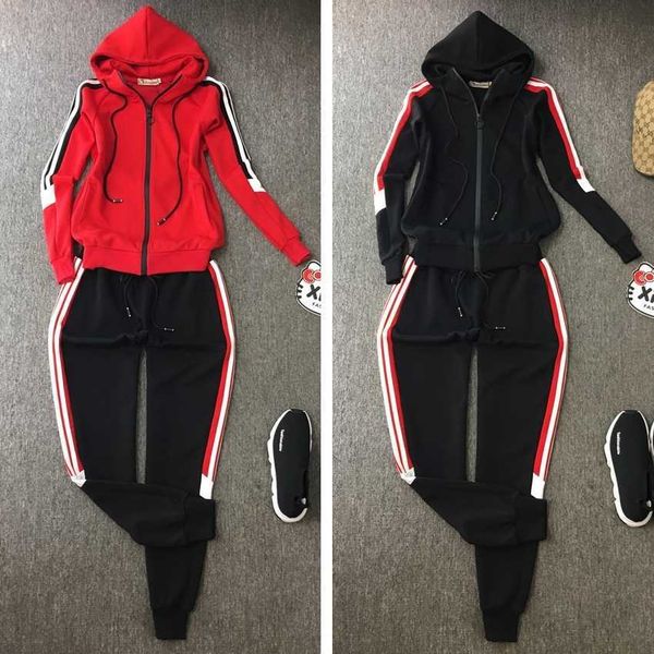 early autumn casual pure cotton sportswear high-end women's two-piece set loose size trend, White
early autumn casual pure cotton sportswear high-end women's two-piece set loose size trend, White