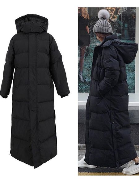 leather down parka super long jacket female knee winter jacket woman with thick black coat in winter
leather down parka super long jacket female knee winter jacket woman with thick black coat in winter