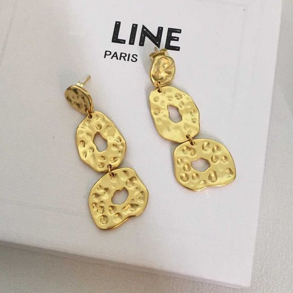 sailin's 23 three ring earrings for women with a style brass plated irregular round plate, Golden
sailin's 23 three ring earrings for women with a style brass plated irregular round plate, Golden