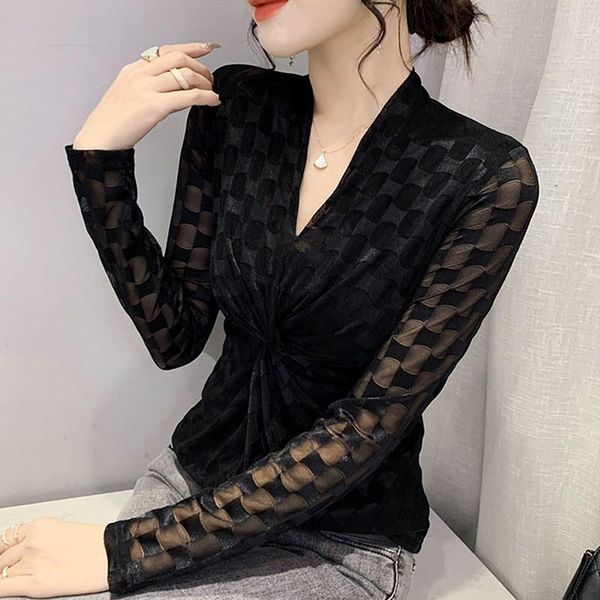 t-shirt #8872 black khaki plaid mesh t shirt women v neck slim basic wrap t shirt femme elegant elastic womens thin korean style, White
t-shirt #8872 black khaki plaid mesh t shirt women v neck slim basic wrap t shirt femme elegant elastic womens thin korean style, White