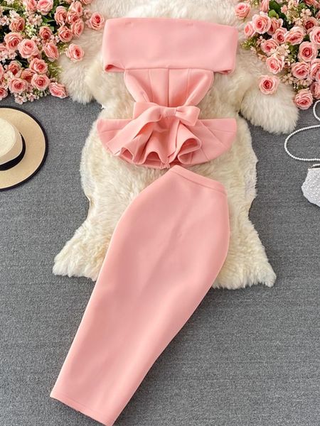 dress ftlzz new summer women two piece sets slash neck off shoulder ruffled sash tie up crop and empire slim bodycon skirt, White
dress ftlzz new summer women two piece sets slash neck off shoulder ruffled sash tie up crop and empire slim bodycon skirt, White