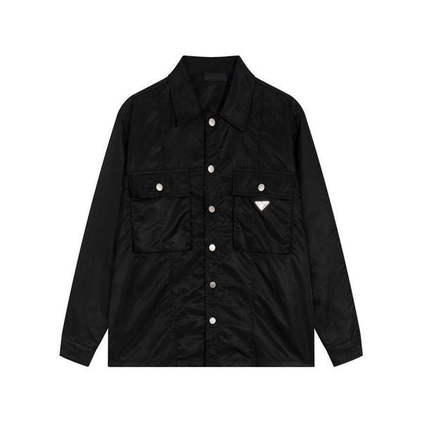 36% off family early spring new classic nylon series pocket triangle decoration shirt jacket, White
36% off family early spring new classic nylon series pocket triangle decoration shirt jacket, White