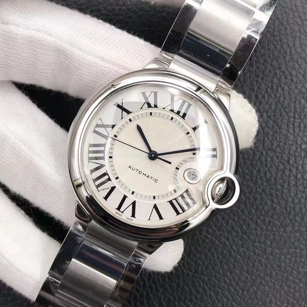 luxury watch men's mechanical watch 904l silver stainless steel dial 42mm luxury 2824 original movement automatic winding waterproof me, Slivery;brown
luxury watch men's mechanical watch 904l silver stainless steel dial 42mm luxury 2824 original movement automatic winding waterproof me, Slivery;brown