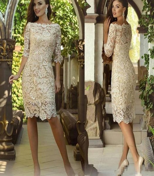 new vintage full lace champagne mother of the bride dresses off shoulder half sleeves knee length custom guest evening gowns1501046, Black;red
new vintage full lace champagne mother of the bride dresses off shoulder half sleeves knee length custom guest evening gowns1501046, Black;red