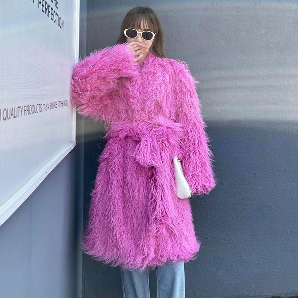 fur hjqjljls 2022 winter new fashion streetwear women faux sheep fur coat with belt female lapel long furry jacket festival clothes, Black
fur hjqjljls 2022 winter new fashion streetwear women faux sheep fur coat with belt female lapel long furry jacket festival clothes, Black