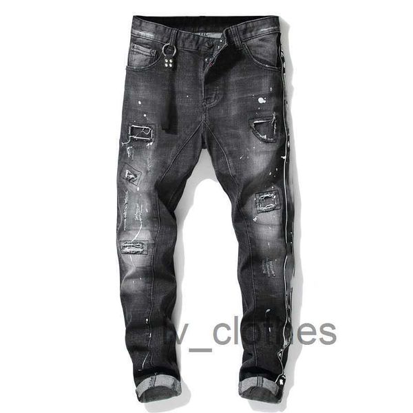 mens rips stretch black jeans fashion slim fit washed motocycle denim pants panelled hip hop trousers b3, Blue
mens rips stretch black jeans fashion slim fit washed motocycle denim pants panelled hip hop trousers b3, Blue