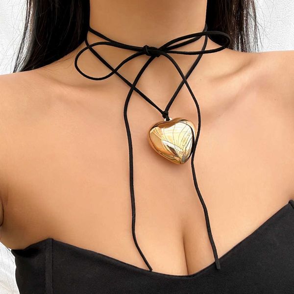 pendant necklaces goth black velvet big heart pendant choker necklace for women elegant weave knotted bowknot adjustable chain new year jewe, Silver
pendant necklaces goth black velvet big heart pendant choker necklace for women elegant weave knotted bowknot adjustable chain new year jewe, Silver