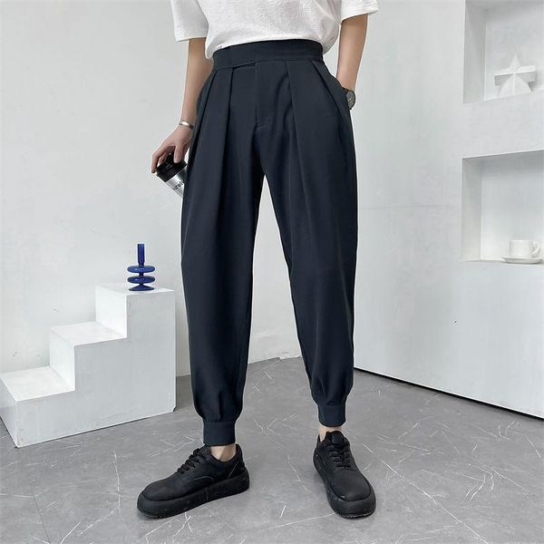 pants 2022 9 part ankle length pants men lightweight thin pleated pants men fashion bottoms casual streetwear clothes work wear pants, Black
pants 2022 9 part ankle length pants men lightweight thin pleated pants men fashion bottoms casual streetwear clothes work wear pants, Black