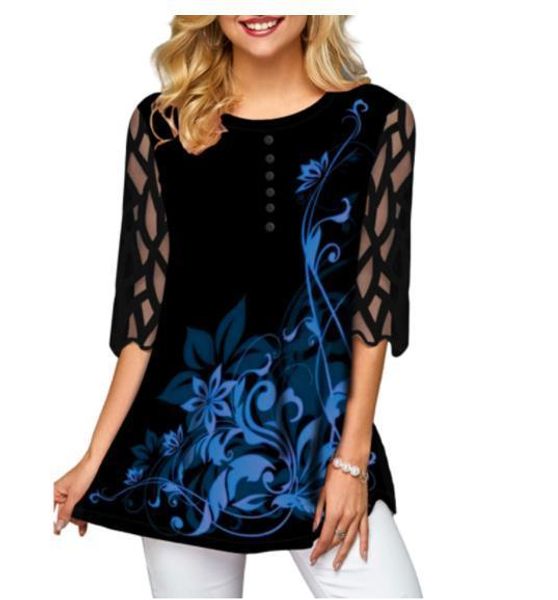 women's blouses shirts blouse plus size 5xl solid black oneck splice mesh lace half sleeve spring summer casual loose women 230421, White
women's blouses shirts blouse plus size 5xl solid black oneck splice mesh lace half sleeve spring summer casual loose women 230421, White