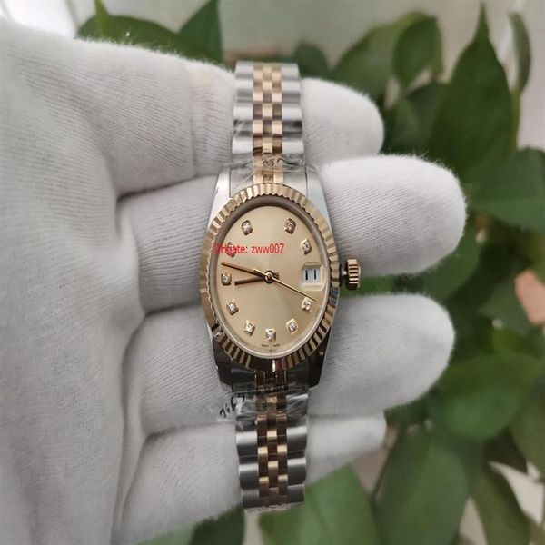 super elling ladies wristwatches 31mm two tone yellow gold dial diamond 18033 asia 2813 mechanical automatic women's watc311s, Slivery;brown
super elling ladies wristwatches 31mm two tone yellow gold dial diamond 18033 asia 2813 mechanical automatic women's watc311s, Slivery;brown