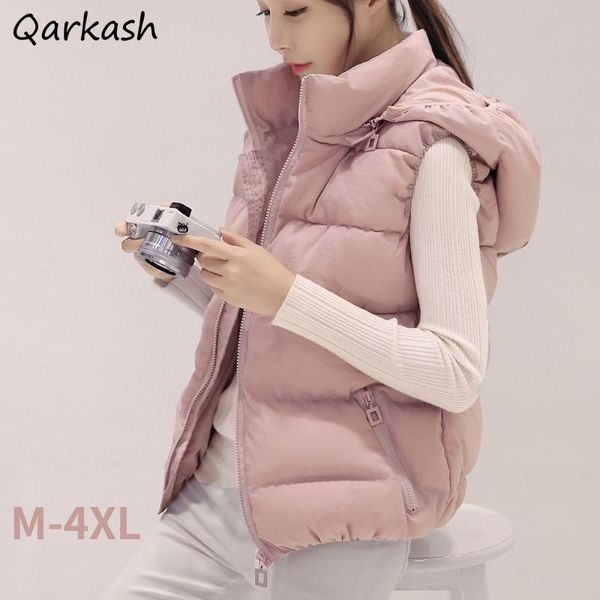 vests vests women solid hooded zipper students simple warm cotton leisure daily 5 colors m4xl popular femme outwear soft stylish ins, Black;white
vests vests women solid hooded zipper students simple warm cotton leisure daily 5 colors m4xl popular femme outwear soft stylish ins, Black;white
