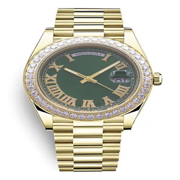 men's fully automatic mechanical watch with diamond inset process 41mm diameter sapphire glass waterproof preferred by hi279l, Slivery;brown
men's fully automatic mechanical watch with diamond inset process 41mm diameter sapphire glass waterproof preferred by hi279l, Slivery;brown