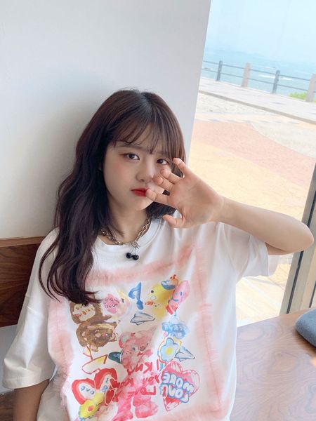 women s t shirt deeptown japanese kawaii graphic t shirt cotton lace cartoon print short sleeve streetwear harajuku tee summer for women 230, White
women s t shirt deeptown japanese kawaii graphic t shirt cotton lace cartoon print short sleeve streetwear harajuku tee summer for women 230, White
