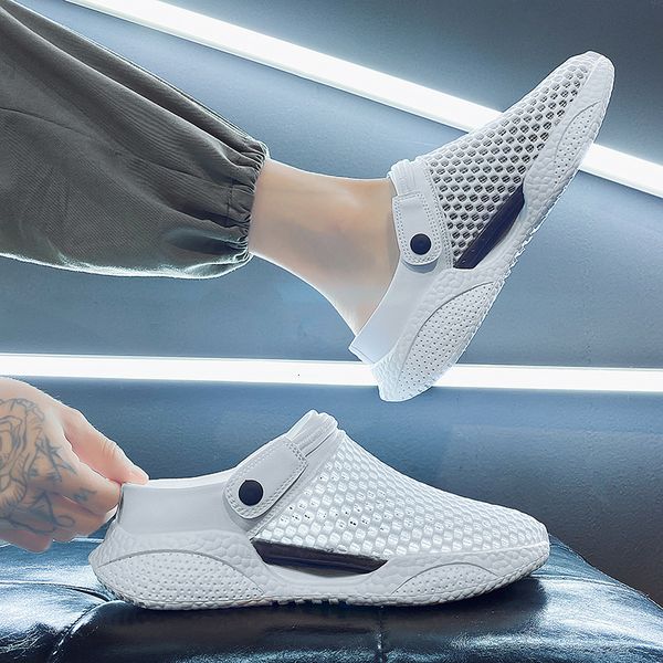 sandals summer sneaker slippers men sports beach slides hollow mesh garden shoes light nonslip clogs male flip flops 230421, Black
sandals summer sneaker slippers men sports beach slides hollow mesh garden shoes light nonslip clogs male flip flops 230421, Black