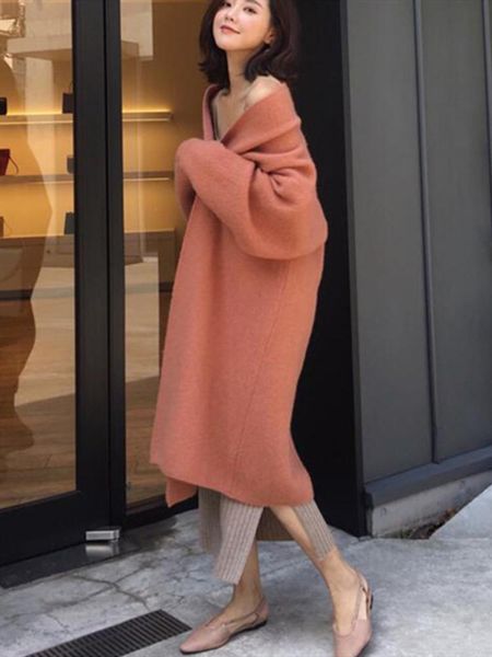 sweaters autumn winter new fashion women's sweater loose cardigan medium long sweater jacket women cardigan oversized cardigan sweater, White;black
sweaters autumn winter new fashion women's sweater loose cardigan medium long sweater jacket women cardigan oversized cardigan sweater, White;black