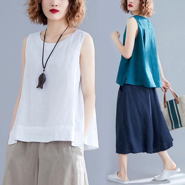 tanks 2022 summer new literary cotton linen vest women's solid color loose and versatile sleeveless linen small suspender top, Black;white
tanks 2022 summer new literary cotton linen vest women's solid color loose and versatile sleeveless linen small suspender top, Black;white