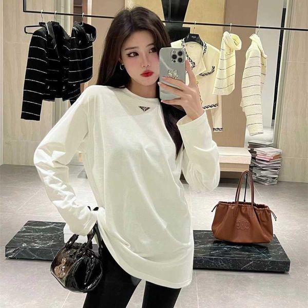 36% off family early spring new fashion simple triangle letter micro label casual loose versatile long sleeve t-shirt top, White
36% off family early spring new fashion simple triangle letter micro label casual loose versatile long sleeve t-shirt top, White
