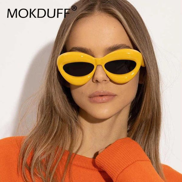 sunglasses candy color lip y2k cat eye sunglasses for women new luxury brand yellow blue gradient sun glasses men punk hip hop shades j23042, White;black
sunglasses candy color lip y2k cat eye sunglasses for women new luxury brand yellow blue gradient sun glasses men punk hip hop shades j23042, White;black