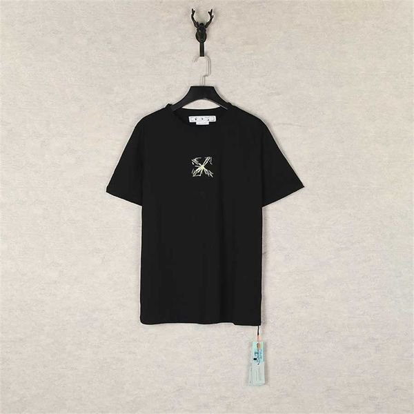 36% off summer new letter printed short sleeve t-shirt batch, White;black