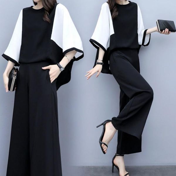 pants oversize suit female for summer 2022 new office lady pantsuits loose patchwork wide leg pants 2 pieces women clothing set, White
pants oversize suit female for summer 2022 new office lady pantsuits loose patchwork wide leg pants 2 pieces women clothing set, White