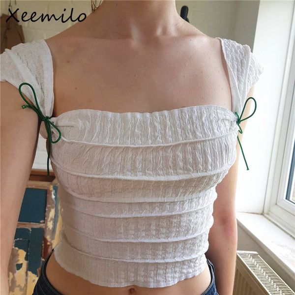 women s t shirt xeemilo y2k cute bow lace up crop aesthetic texture square neck sleeveless t shirt 2023 summer women streetwear slim tees 23, White
women s t shirt xeemilo y2k cute bow lace up crop aesthetic texture square neck sleeveless t shirt 2023 summer women streetwear slim tees 23, White