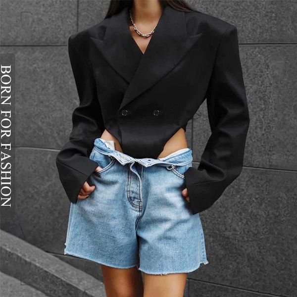 pants fashion long sleeve shoulder pads blazer jacket women cutout button crop bodysuit y2k clothes streetwear suit autumn, White
pants fashion long sleeve shoulder pads blazer jacket women cutout button crop bodysuit y2k clothes streetwear suit autumn, White