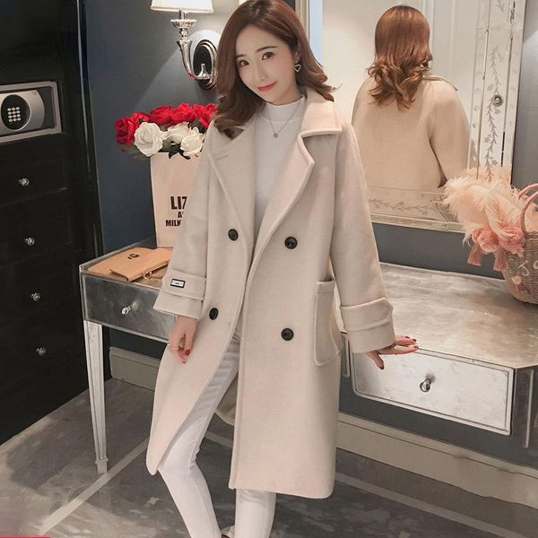 fur women's korean fashion wool coat women's 2022 autumn winter thickened warm solid color casual coat single breasted lapel top, Black
fur women's korean fashion wool coat women's 2022 autumn winter thickened warm solid color casual coat single breasted lapel top, Black