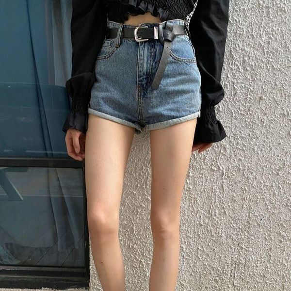 jeans women 2021 summer new fashion button fly zipper pockets shorts female high waist denim shorts ladies casual wide leg shorts y01, Blue
jeans women 2021 summer new fashion button fly zipper pockets shorts female high waist denim shorts ladies casual wide leg shorts y01, Blue