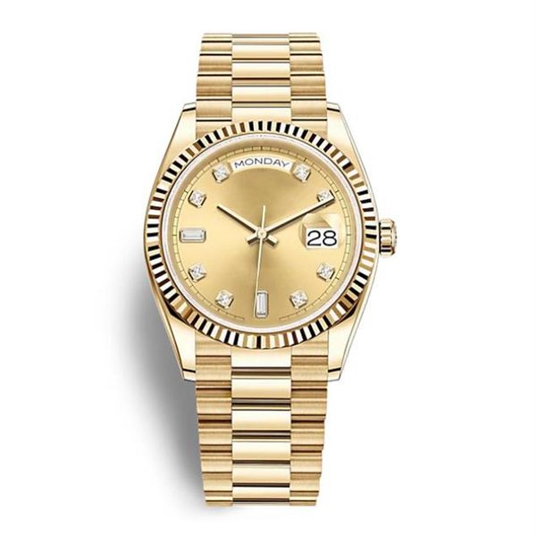 classic luxury men's watch daydate series 18k gold dial 316l stainless steel strap sapphire men watches wristwatch241a, Slivery;brown
classic luxury men's watch daydate series 18k gold dial 316l stainless steel strap sapphire men watches wristwatch241a, Slivery;brown