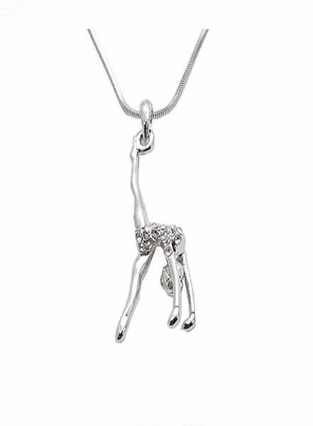 double nose arrival metal inlay women figure gymnastic girl charm necklace gym jewelry pendant necklaces8621855, Silver
double nose arrival metal inlay women figure gymnastic girl charm necklace gym jewelry pendant necklaces8621855, Silver