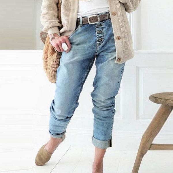 jeans women's jeans highwaist denim trousers loose fashion women's straightleg pants 2021 new washed white boyfriend's pants, Blue
jeans women's jeans highwaist denim trousers loose fashion women's straightleg pants 2021 new washed white boyfriend's pants, Blue