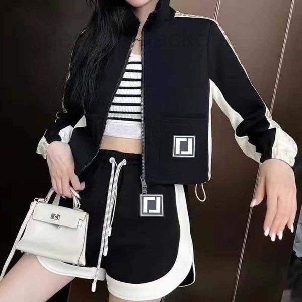 women's two piece pants designer women jackets pants short clothes outerwears stand collar luxury brand clothing long sleeves leisure s, White
women's two piece pants designer women jackets pants short clothes outerwears stand collar luxury brand clothing long sleeves leisure s, White