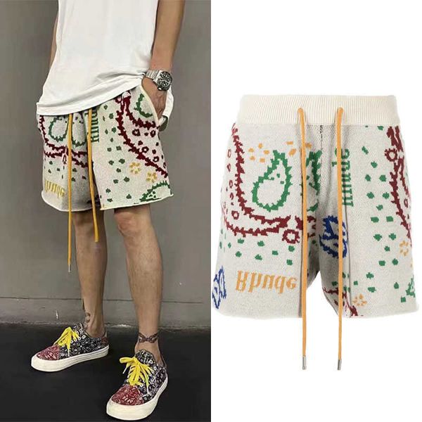 designer clothing rhude american cashew flower colorful knitted jacquard drawstring shorts high street woolen sports capris trendy couples j, White;black
designer clothing rhude american cashew flower colorful knitted jacquard drawstring shorts high street woolen sports capris trendy couples j, White;black