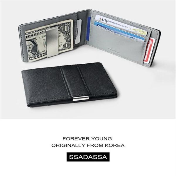 fashion solid men039s thin bifold money clip leather wallet with a metal clamp female3855748268s, Black
fashion solid men039s thin bifold money clip leather wallet with a metal clamp female3855748268s, Black