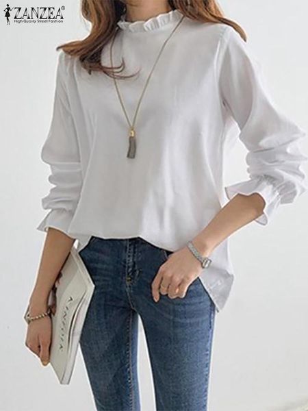 t-shirt 2022 zanzea fashion elegant casual vintage office button ol holiday women summer solid blouse long sleeve o neck chemise, White
t-shirt 2022 zanzea fashion elegant casual vintage office button ol holiday women summer solid blouse long sleeve o neck chemise, White