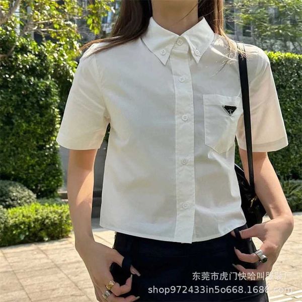 34% off family metal inverted triangle pocket for women's summer new single breasted short casual versatile shirt, White
34% off family metal inverted triangle pocket for women's summer new single breasted short casual versatile shirt, White