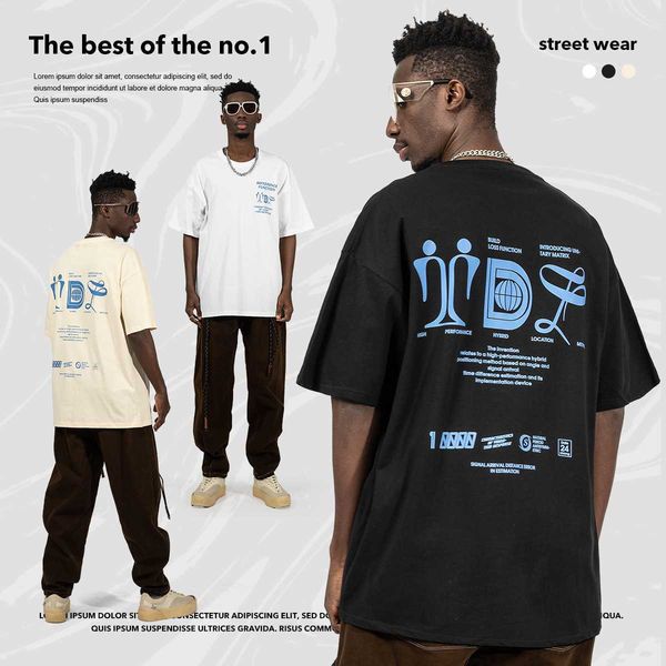 2023 t shirt china-chic abstract printing short sleeve men's 220g spring summer all cotton loose large teenager t-shirt, White;black
2023 t shirt china-chic abstract printing short sleeve men's 220g spring summer all cotton loose large teenager t-shirt, White;black