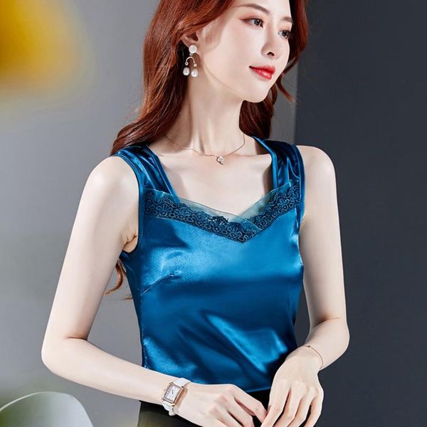 t-shirt shintimes camis new casual floral lace silk women clothes 2021 summer sleeveless tank ladies slim camisole haut femme, White
t-shirt shintimes camis new casual floral lace silk women clothes 2021 summer sleeveless tank ladies slim camisole haut femme, White