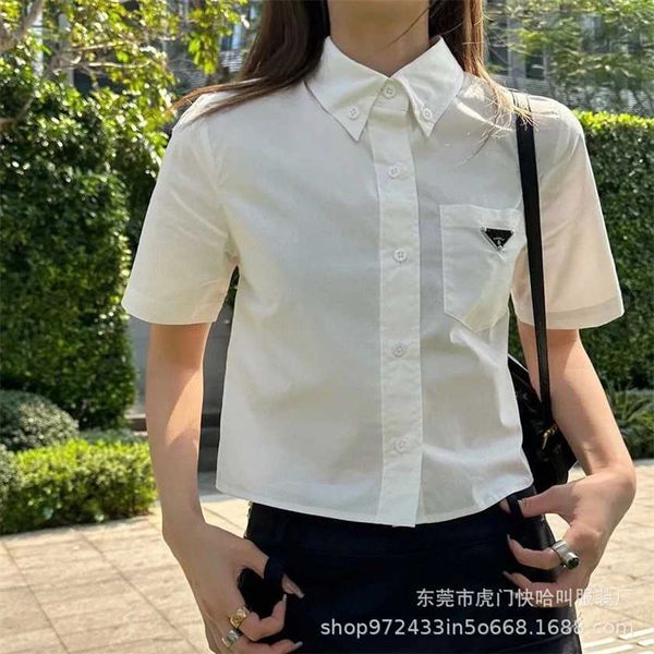 26% off family metal inverted triangle pocket for women's summer new single breasted short casual versatile shirt, White
26% off family metal inverted triangle pocket for women's summer new single breasted short casual versatile shirt, White