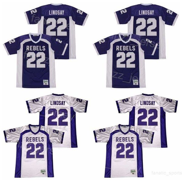 high school south rebels jersey football 22 phillip lindsay uniform moive pullover breathable retro pure cotton college sport embroidery tea, Black
high school south rebels jersey football 22 phillip lindsay uniform moive pullover breathable retro pure cotton college sport embroidery tea, Black