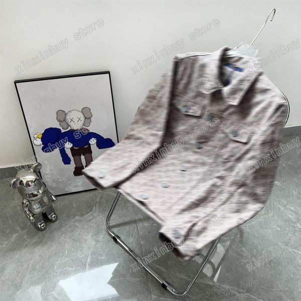 xinxinbuy men designer coat jacket denim dark jacquard letter long sleeve women red black khaki blue s-xl301e, Black;brown
xinxinbuy men designer coat jacket denim dark jacquard letter long sleeve women red black khaki blue s-xl301e, Black;brown