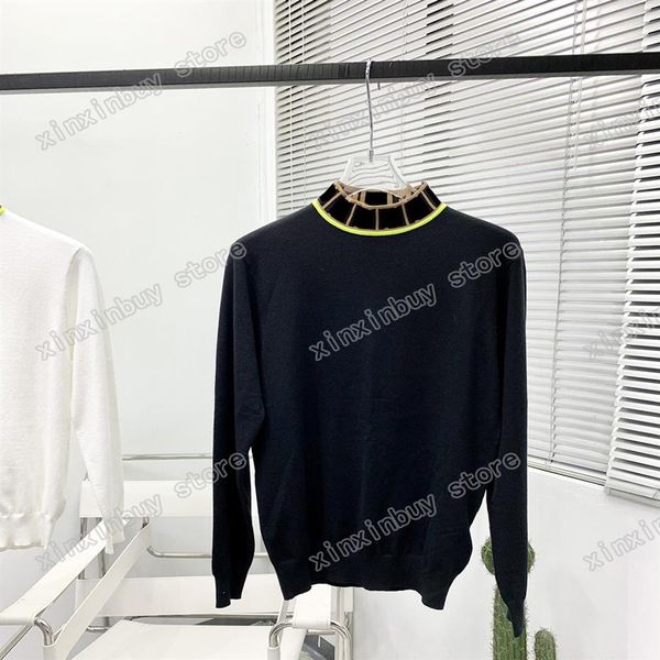 xinxinbuy mens designer hoodie sweater roma collar jacquard letter women luxury black blue gray white s-2xl287g, Black;brown
xinxinbuy mens designer hoodie sweater roma collar jacquard letter women luxury black blue gray white s-2xl287g, Black;brown