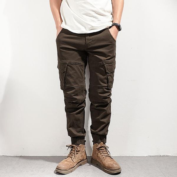 pants spring and autumn new tooling ankle tied pants men's fashion elastic washed old 3d stitching dimensional tailoring casual pants, Black
pants spring and autumn new tooling ankle tied pants men's fashion elastic washed old 3d stitching dimensional tailoring casual pants, Black