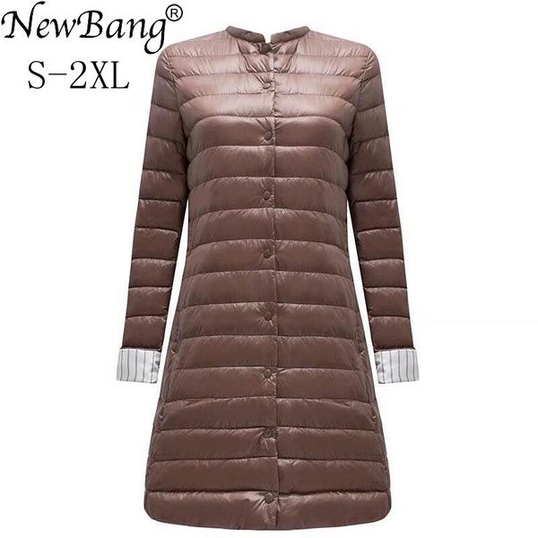 parkas newbang ultra light down jacket women portable female jacket winter long feather slim parkas stand collar womens down jackets, Black
parkas newbang ultra light down jacket women portable female jacket winter long feather slim parkas stand collar womens down jackets, Black