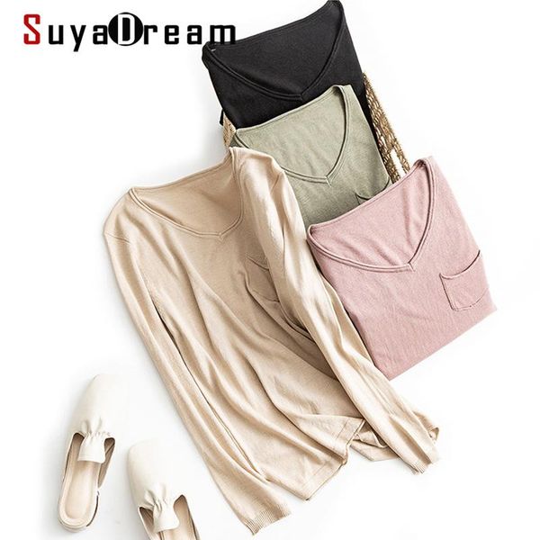 t-shirt suyadream women bottoming t shirt 30%silk 70%cotton long sleeves solid basic shirt v neck 2021 autumn winter top, White
t-shirt suyadream women bottoming t shirt 30%silk 70%cotton long sleeves solid basic shirt v neck 2021 autumn winter top, White