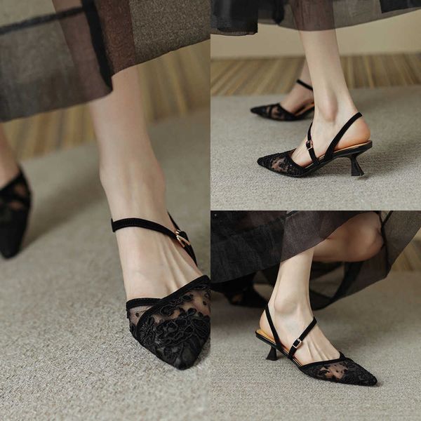 sandals summer women sandals mesh hollow stiletto lace females pumps fashion elegant vintage solid concis breathable ladies shoes 230322, Black
sandals summer women sandals mesh hollow stiletto lace females pumps fashion elegant vintage solid concis breathable ladies shoes 230322, Black