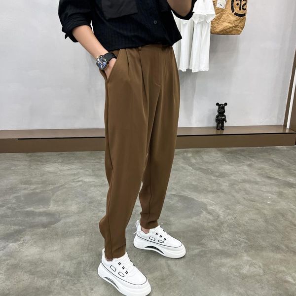 blazers 3 color suit pants men slim fashion social mens dress pants korean loose straight harem pants mens formal trousers m5xl, White;black
blazers 3 color suit pants men slim fashion social mens dress pants korean loose straight harem pants mens formal trousers m5xl, White;black