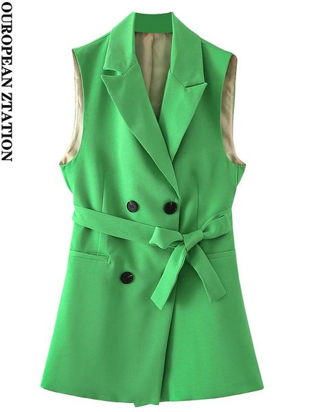 vests pailete women 2022 fashion with belt long double breasted waistcoat vintage sleeveless welt pockets female outerwear chic, Black;white
vests pailete women 2022 fashion with belt long double breasted waistcoat vintage sleeveless welt pockets female outerwear chic, Black;white